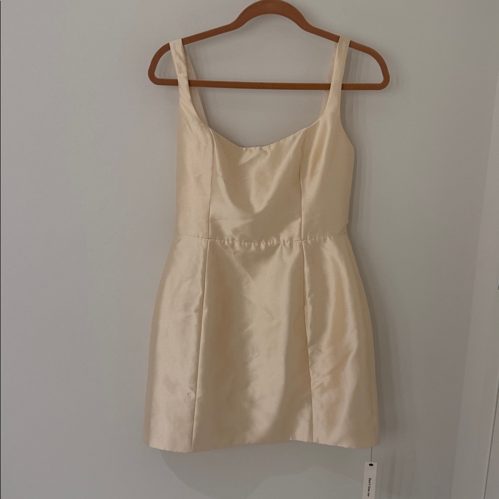 Reformation Cream Square-Neck Mini Dress - Picture 6 of 14